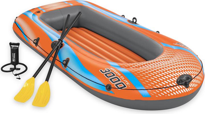 Immagine prodotto Bestway 8'1" x 48"/2.46m x 1.22m Set di zattere Kondor Elite 3000 (246 cm, 3 pers.)