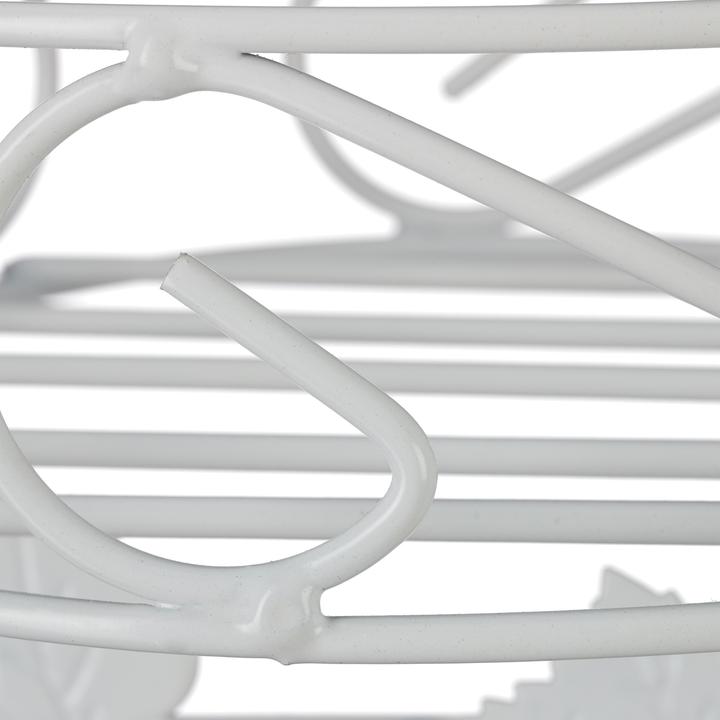 Image du produit Relaxdays Étagère à fleurs blanches, 3 niveaux