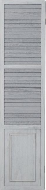 Produktbild Homestyle4u 3 fach Paravent Raumteiler Holz Trennwand spanische Wand Sichtschutz grau