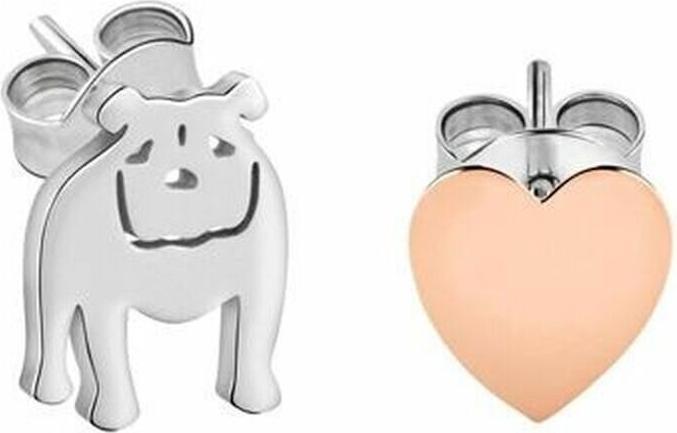 Immagine prodotto La Petite Story Orecchini bicolore ymmetrical Cane e Cuore LPS01AQI01 (L)