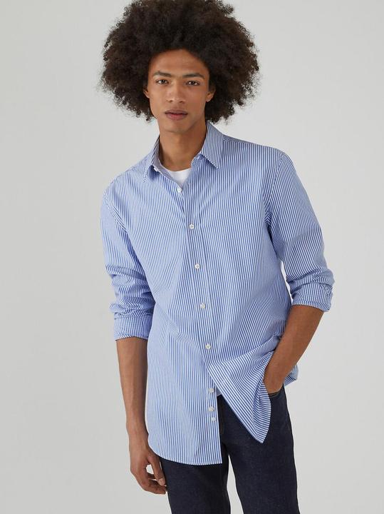 Immagine prodotto La Redoute Collections Camicia a righe con collo francese (L)