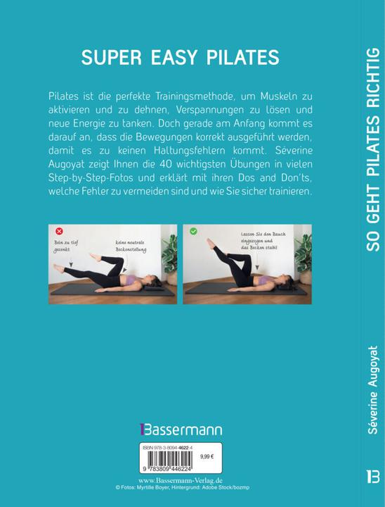 Produktbild So geht Pilates richtig – 40 Übungen und ihre typischen Haltungsfehler. Von Beginn an sicher (Deutsch, Séverine Augoyat, Margit Findl, Myrtille Boyer, 2022)