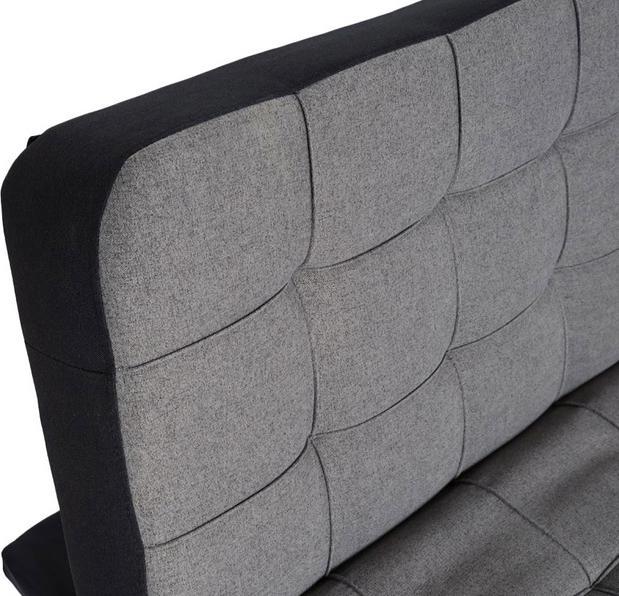 Produktbild Swisshandel24 Schlafsofa HWC-K22, Couch Ecksofa Sofa, Liegefläche links/rechts Schlaffunktion Stoff/Textil dunke (Ecksofa)