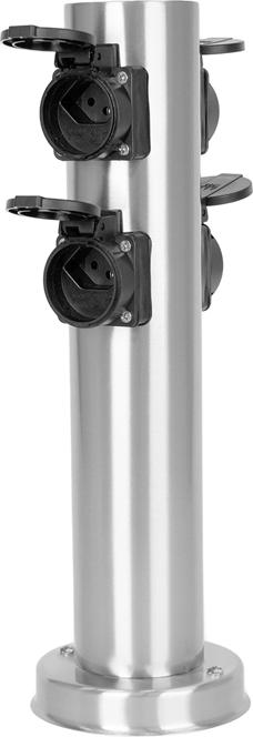 Image du produit Steffen GardenLine Colonne d'énergie Inox avec 4xT13 IP55 (4 x, Type 13)