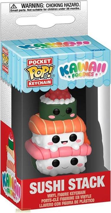 Actual product image Funko Kawaii Foodies Pocket POP! Vinyl Schlüsselanhänger 4 cm Sushi Stack Display (12)