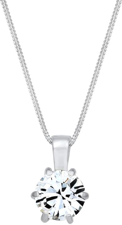 Immagine prodotto Elli Collana con catena a cordoncino Basic con cristalli in argento 925 (Cristallo di vetro, Argento 925)