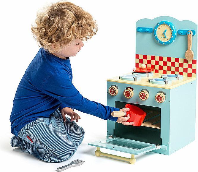 Image du produit Le Toy Van Honeybake ensemble cuisinière & four bleu