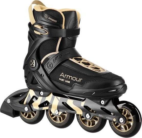 NoName Nils Extreme Armour Inlineskates in schwarz und gold Grösse 44 (44)
