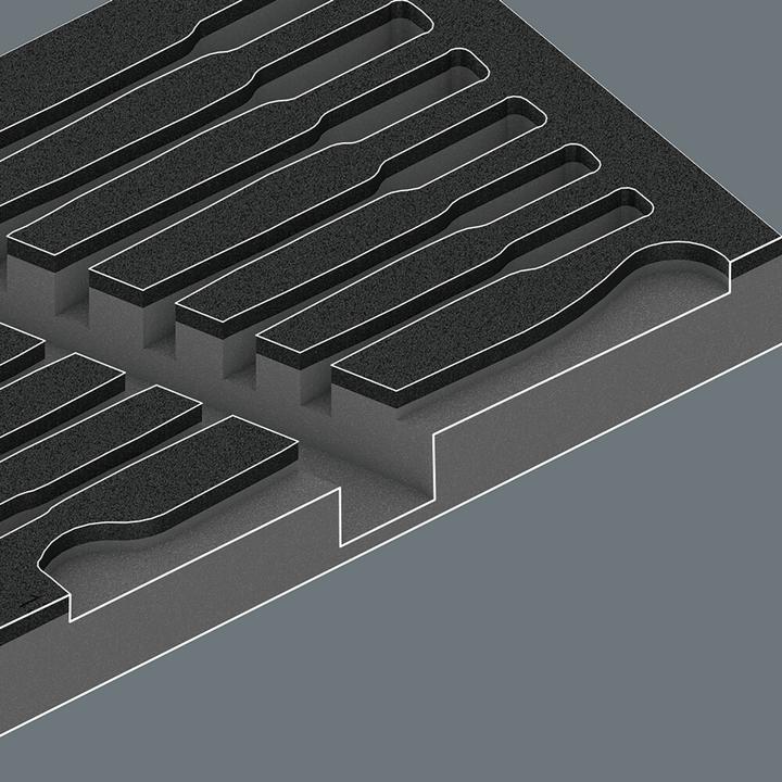 Actual product image Wera 9730 Foam insert 6000 Joker set 1 (12 mm, 13 mm, 16 mm, 11 mm, 17 mm, 14 mm, 15 mm, 18 mm, 19 mm, 8 mm, 10 mm)