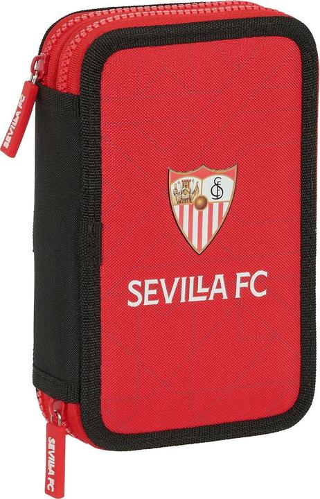 Immagine prodotto Sevilla Fútbol Club Astuccio doppio Nero Rosso 12,5 x 19,5 x 4 cm (28 pezzi)