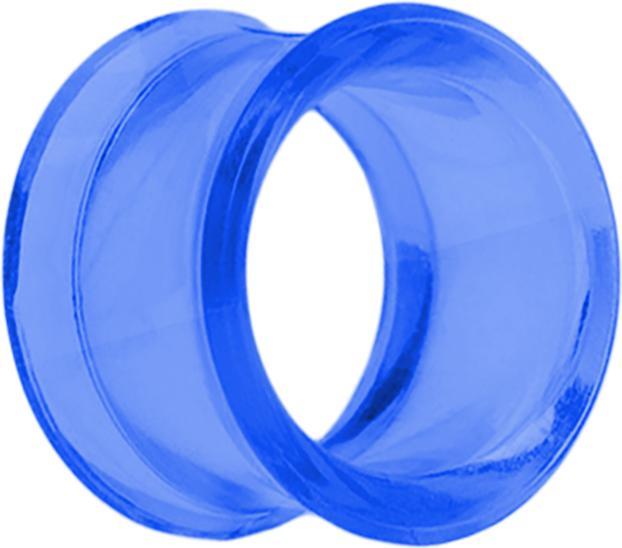 Actual product image Star Piercing Flared Tunnel dunkelblau (Acrylic, without brass)