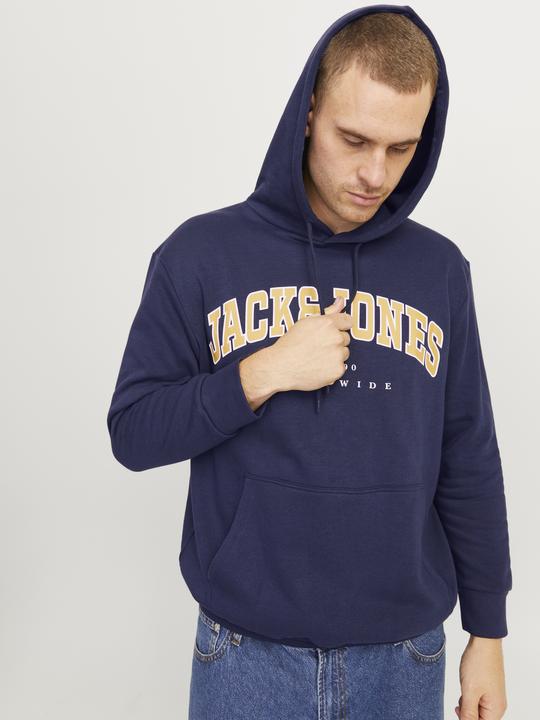 Actual product image Jack & Jones Jjecaleb Varsity Sweat Hood Noos Pls (7XL)
