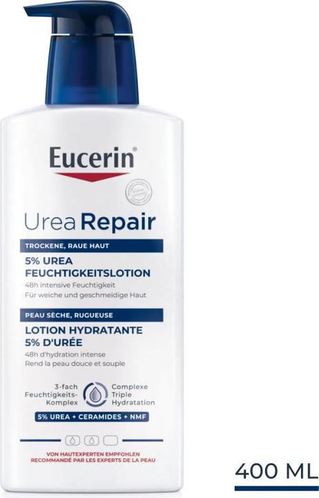 Image du produit Eucerin Urea Repair 5% Lotion hydratante à l'urée (Crème pour le corps, 400 ml)