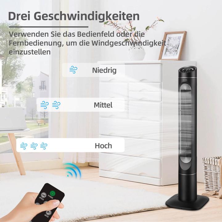 Produktbild Be Cool BE COOL Turmventilator 85W mit Display