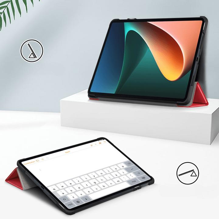 Actual product image Cover-Discount Xiaomi Pad 6 - Tri-fold Smart Case red (Xiaomi Pad 6, Xiaomi Pad 6 Pro)