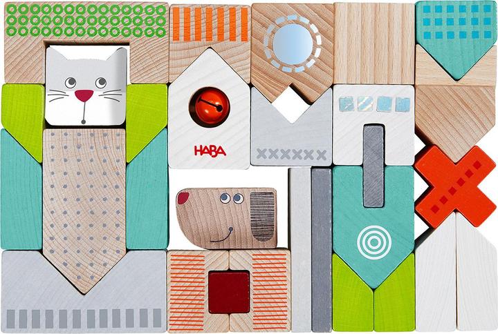 Actual product image Haba Building blocks dog and cat