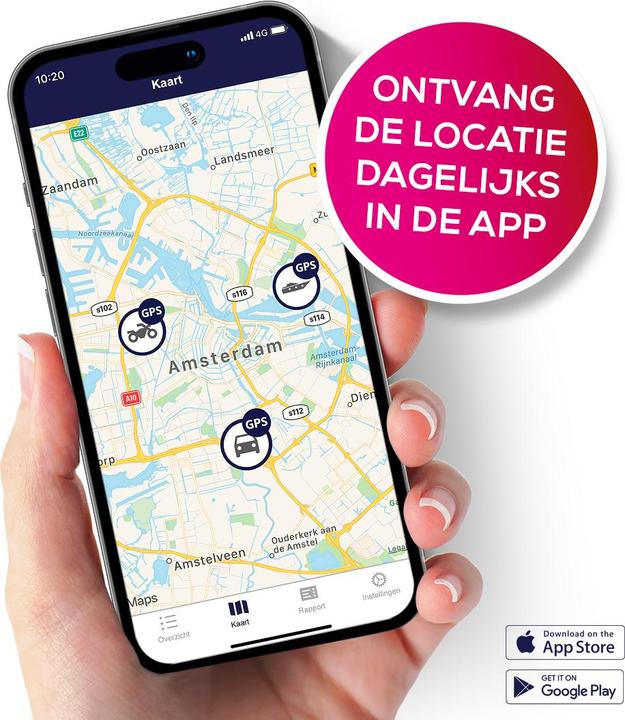 Image du produit Loca 2 GPS Tracker - Geen abonnement nodig - 3 jaar batterijduur - Waterdicht (IP67) - GPS tracker voor A
