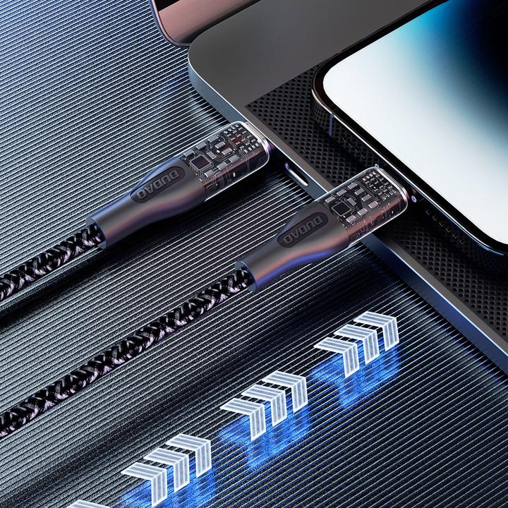 Produktbild Dudao Fast charging cable 120W 1m USB-C - USB-C L22C - gray (1 m, USB 2.0, 120 W)