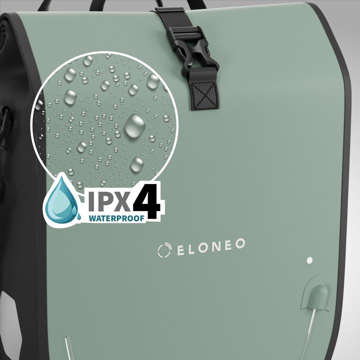 Actual product image Eloneo Waterproof panniers with LED (20 l, Luggage carrier bag)