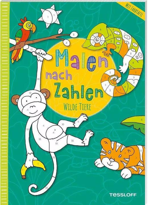 Tessloff Malen nach Zahlen. Wilde Tiere