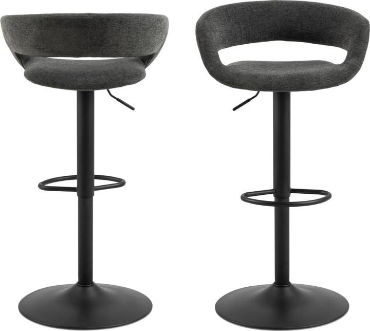 AC Design Grace Barhocker Corsica-Stoff hellgrau 40, Basis