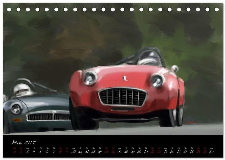 Immagine prodotto Sportwagen Klassiker Kunst (Tischkalender 2025 DIN A5 quer), Monatskalender (A5, Tedesco)