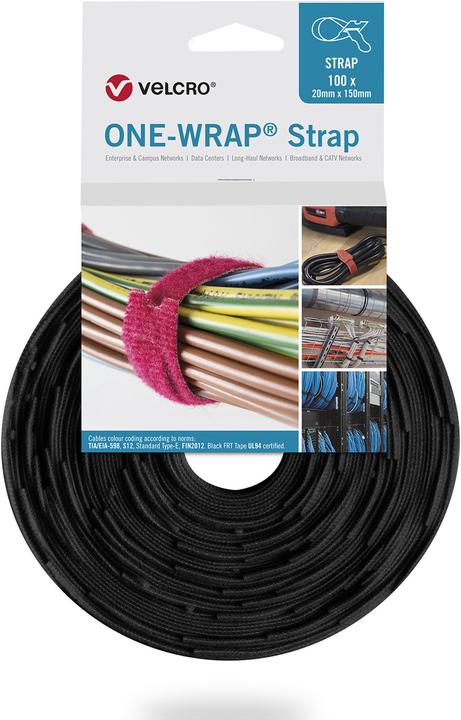 Actual product image Velcro brand One-Wrap Strap (Plastic cable ties, 200 mm, 100 pcs.)