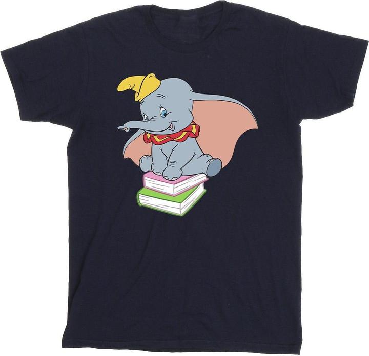 Disney Dumbo Sitting On Books TShirt Jungen
