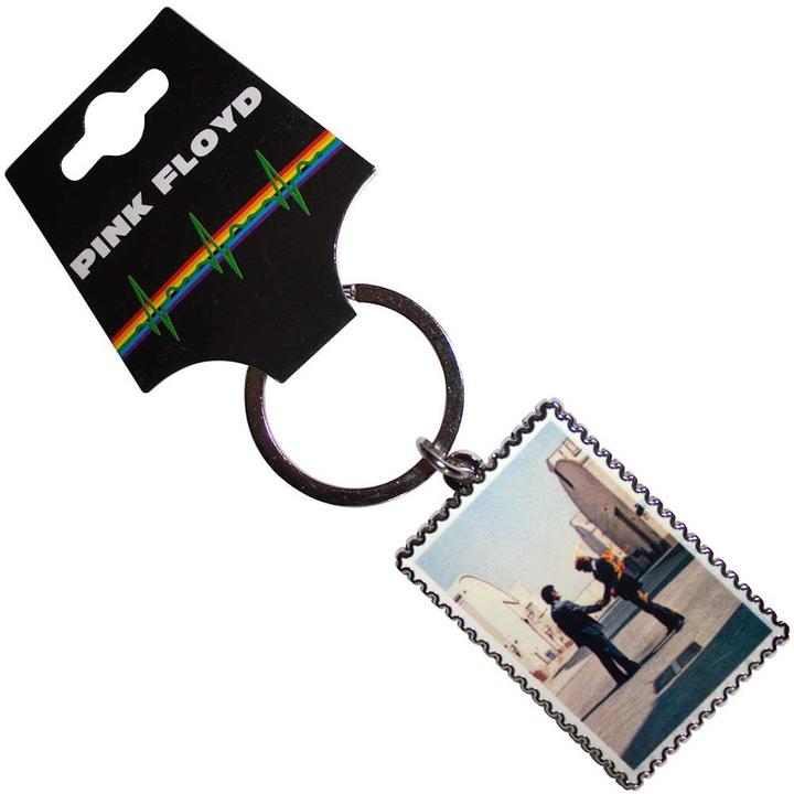 Actual product image Pink Floyd Wish You Were Here Stamp Keyring