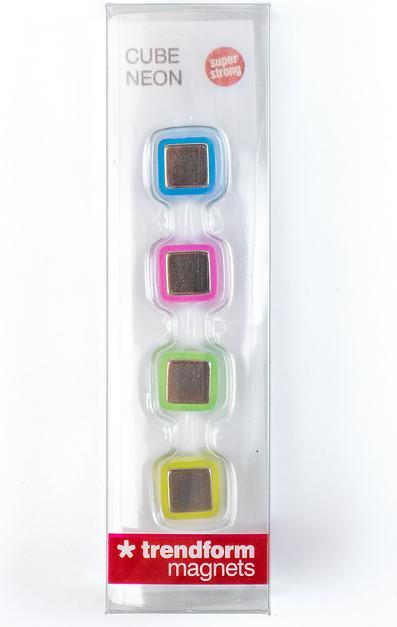 Image du produit Trendform Aimants magiques CUBE NEON Lot de 4 (4 x)