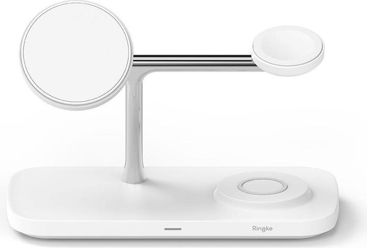 Productafbeelding Ringke 3in1 QI2 MagSafe Wireless Charger - White (15 W)