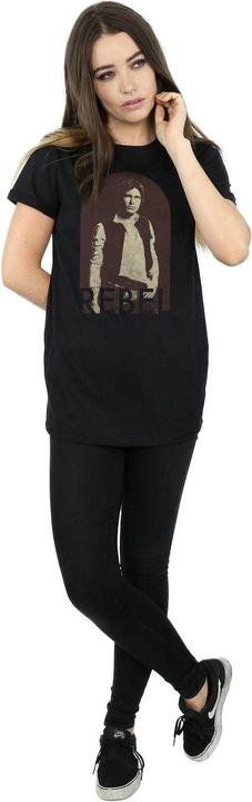 Immagine prodotto Star Wars Han Solo Rebel Maglietta Ampia Donna (L)
