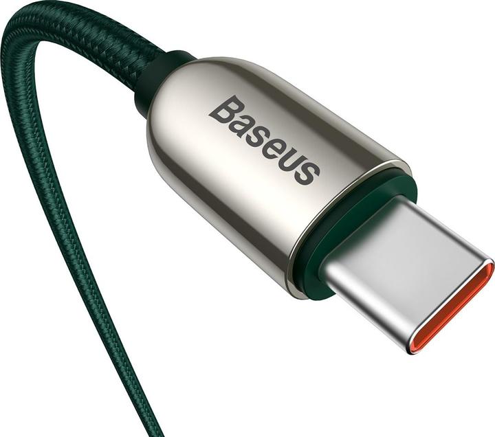 Actual product image Baseus Display Fast Charging Data Cable Type-C to Type-C 100W 2m Green (2 m, USB 2.0)
