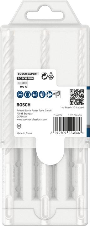 Actual product image Bosch Zubehör PRO SDS plus-5X hammer drill bit set, 6/8/10 mm, 3 pcs. (8.0, 10.0, 6.0 mm)