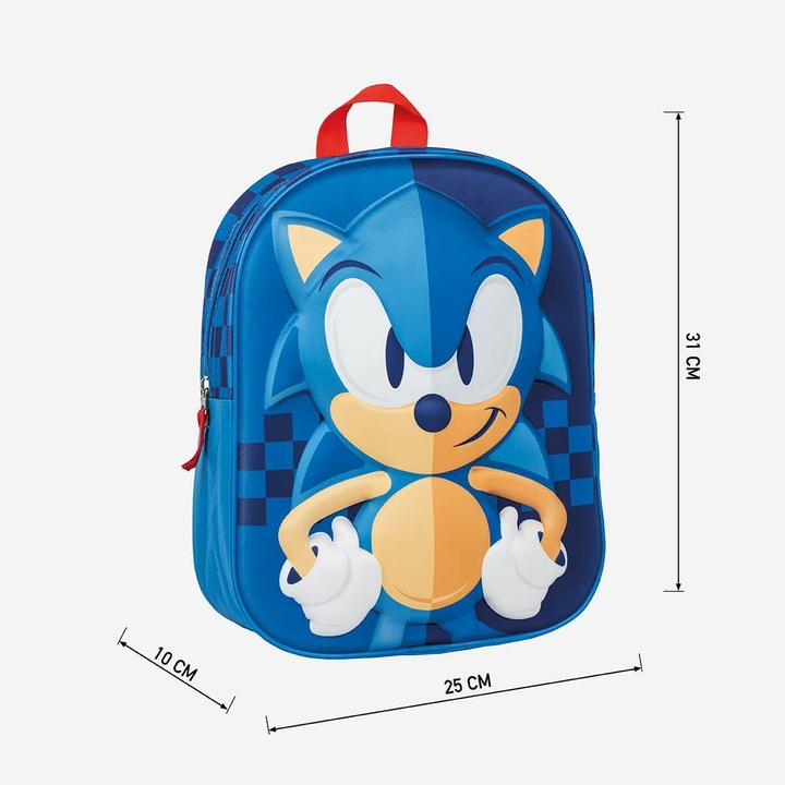 Actual product image Jakks Pacific School rucksack Sonic Blue 25 x 31 x 10 cm