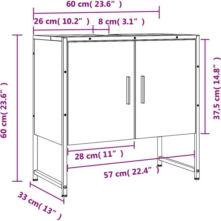 Image du produit VidaXL Jarene (60 x 33 x 60 cm)