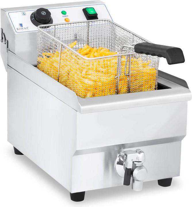 Actual product image Royal VKB Catering Electric fryer - 10 litre met afvoerkraan