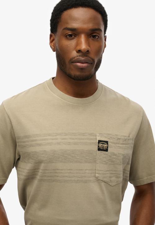 Actual product image Superdry Contrast Stripe Pocket Tshirt (XL)