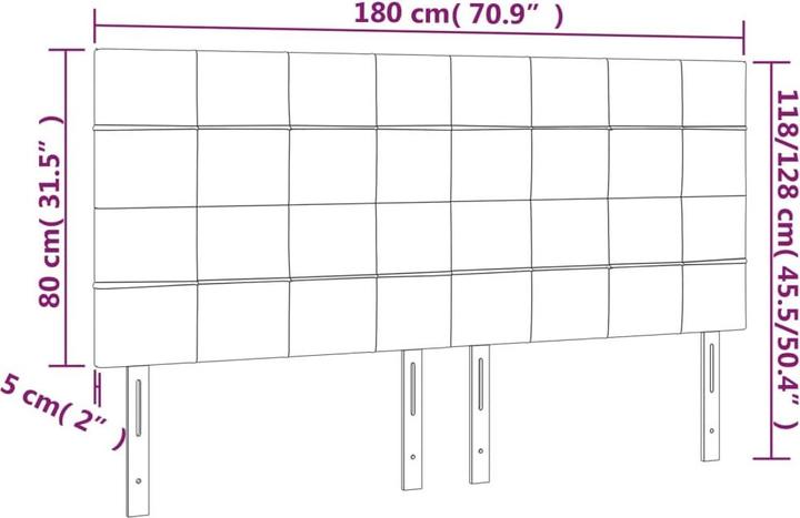 Actual product image VidaXL Warren (180 x 5 x 128 cm)