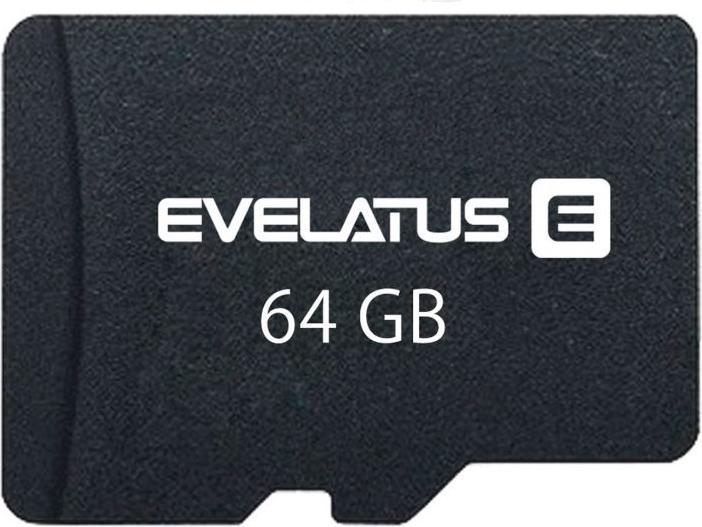 Image du produit Evelatus Micro Card SD 64GB 3.0 EMC01 W:20mb/s  R:60mb/s (64 Go, microSDXC)