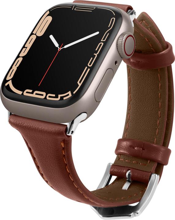 Image du produit Spigen Kajuk Apple Watch Bracelet en cuir 4/5/6/7/8 / SE 40/41 mm marron (38 mm, 40 mm, 41 mm, Cuir véritable)