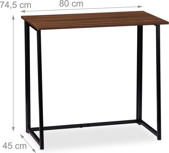 Image du produit Relaxdays Bureau pliable (80 x 45 x 74.5 cm)