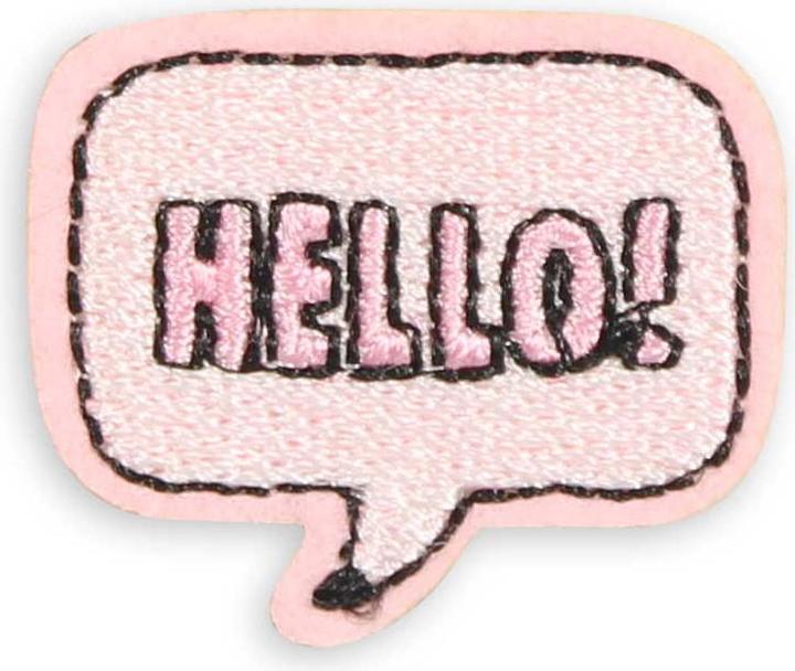 Produktbild PhoneLook Sticker Aufkleber für Handy/Tablet/Computer 3D gestickt Hello! Bubble