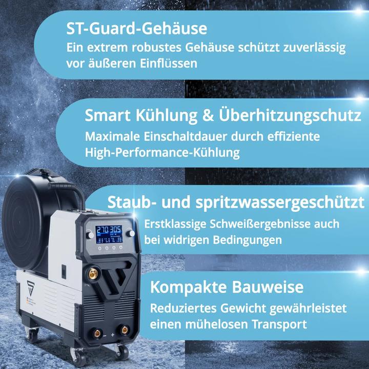 Produktbild Stahlwerk Schweissgerät MIG MAG 270 Digital IGBT Vollausstattung 4-in-1 mit 270 A