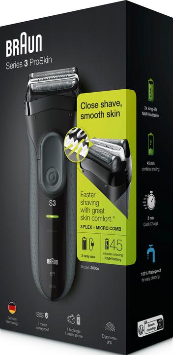 Actual product image Braun Men's Shaver Series 3 ProSkin 300s b Black