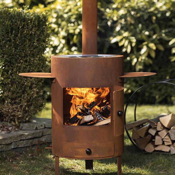 Actual product image Feu du Jardin Outdoor and Fondue Oven Deluxe rust