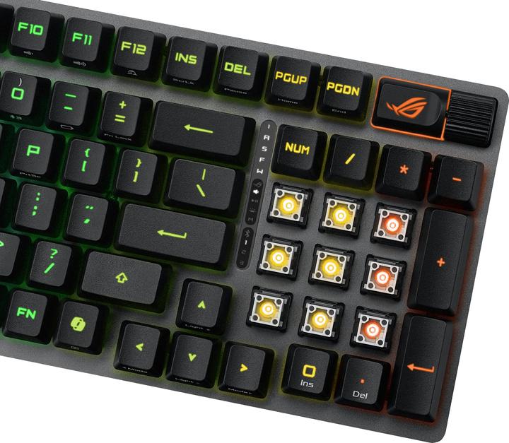 Actual product image ASUS Tastatur ROG Strix Scope II 96 RX Wireless BLK (DE, Wireless)
