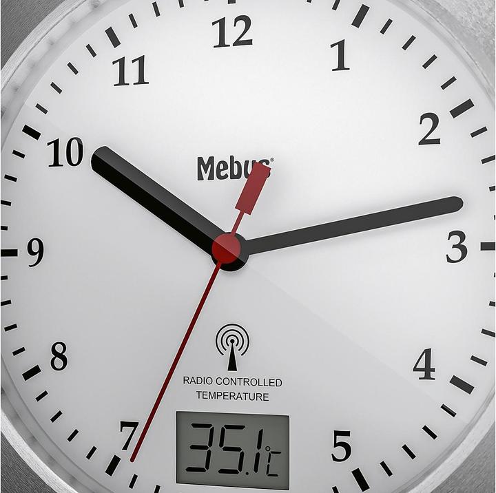 Productafbeelding Mebus MEB radiografische badkamerwekker w.SN sil (17 cm)