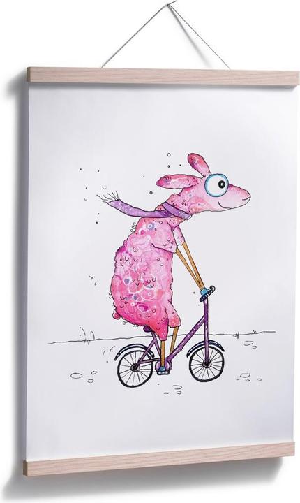 Image du produit Trenddeko Lama à vélo (24 x 30 cm)