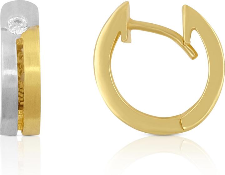 Image du produit Muau Créoles (750, Or jaune 18 K, Or blanc)